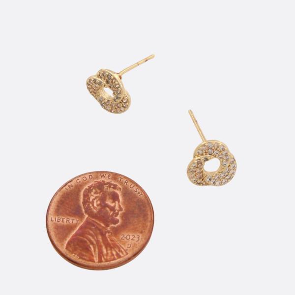 SODAJO KNOT GOLD FILLED EARRING