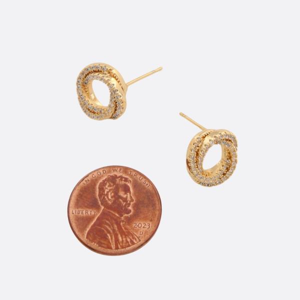SODAJO MULTI CIRCLE GOLD FILLED EARRING