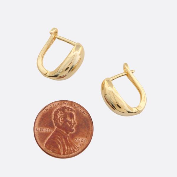 SODAJO GOLD FILLED HOOP EARRING