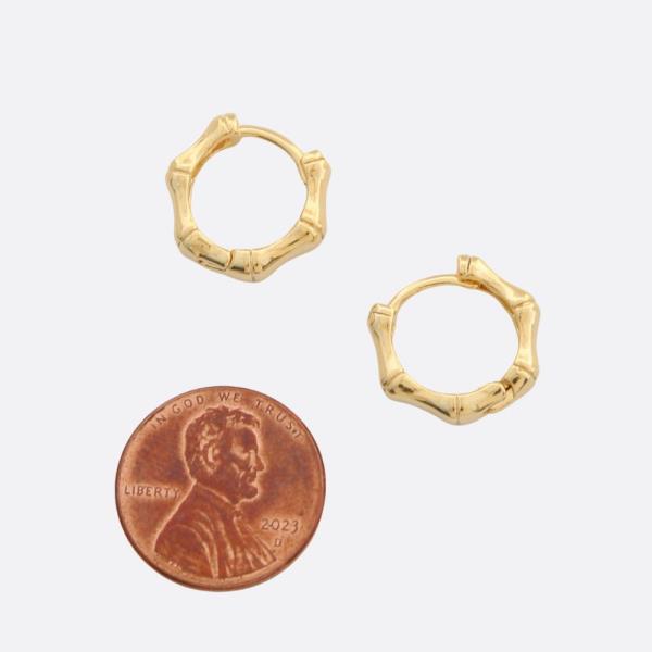 SODAJO GOLD FILLED HOOP EARRING