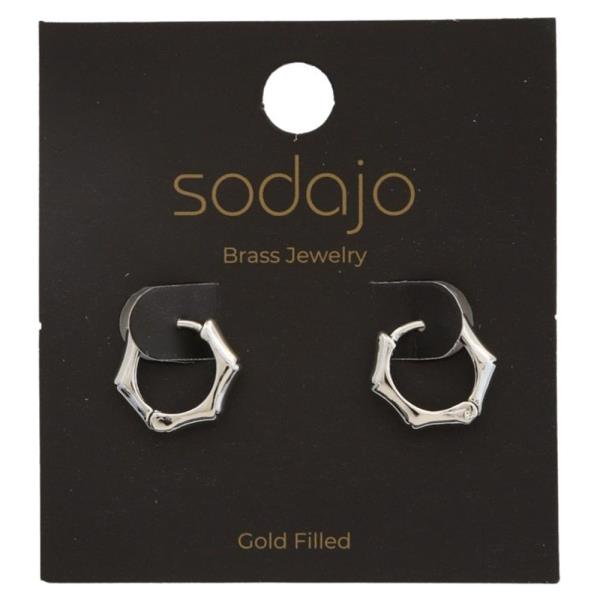 SODAJO GOLD FILLED HOOP EARRING