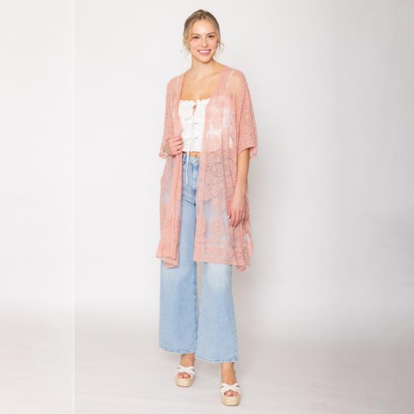 FLOWER LACE KIMONO