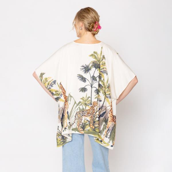 ANIMAL PRINT PONCHO