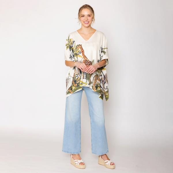ANIMAL PRINT PONCHO