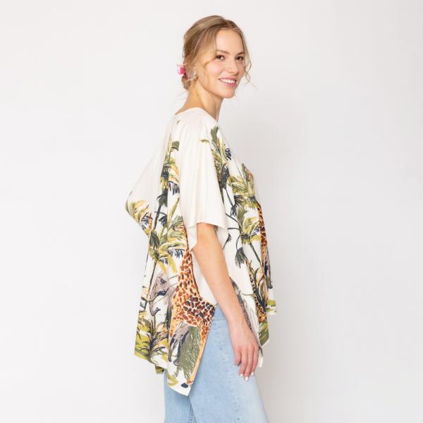 ANIMAL PRINT PONCHO