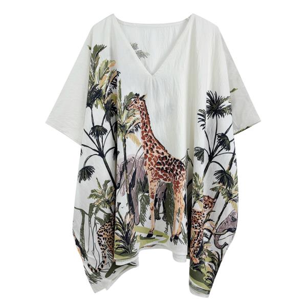 ANIMAL PRINT PONCHO