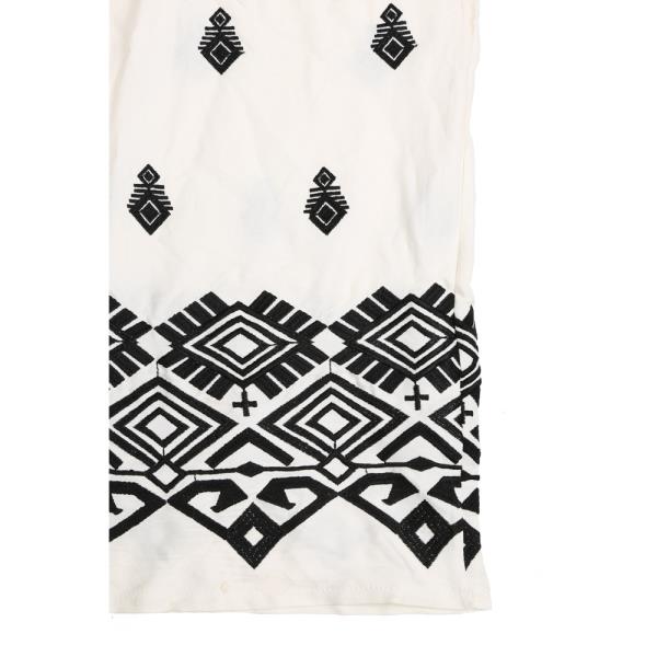 EMBROIDERED WIDELEG LINEN PANTS
