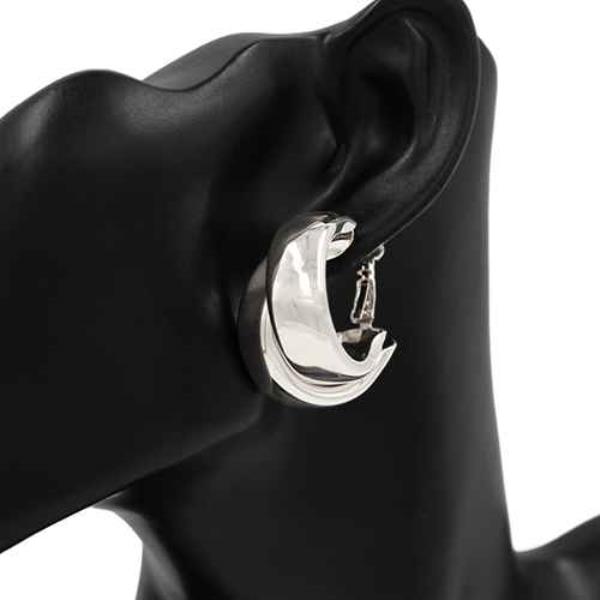 METAL DOUBLE ROUND HOOP EARRING
