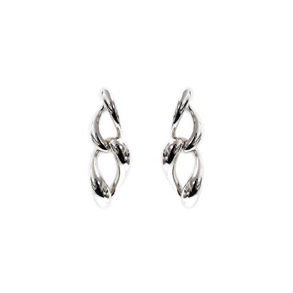 OVAL LINK METAL EARRING