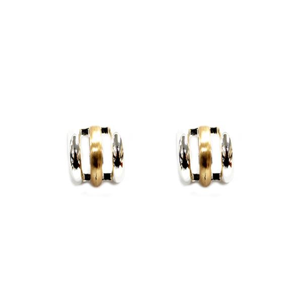 TRIPLE HOOP METAL EARRING