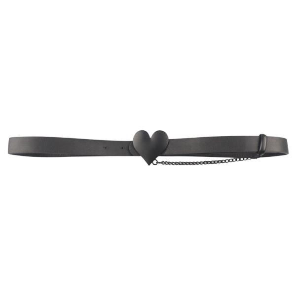 HEART BUCKLE CHAIN BELT