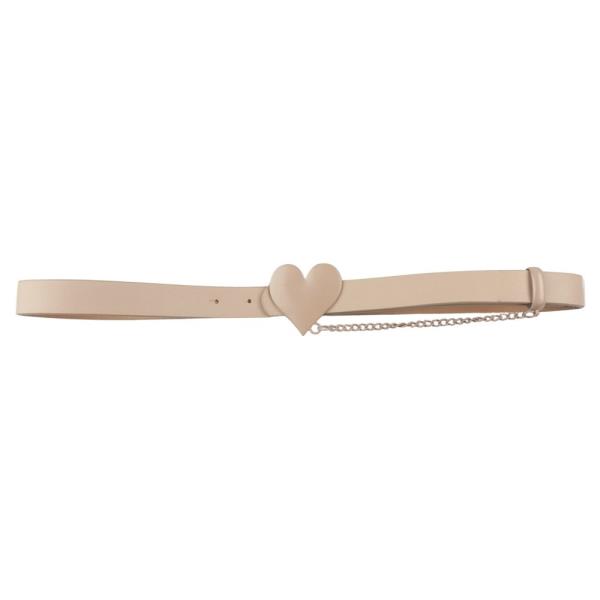 HEART BUCKLE CHAIN BELT