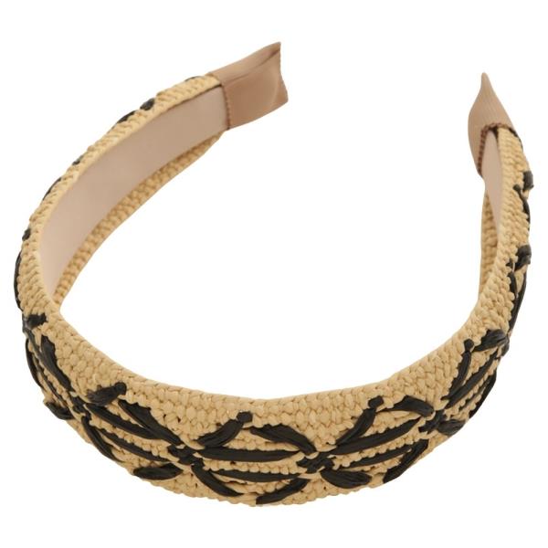 RAFFIA STRAW HEADBAND