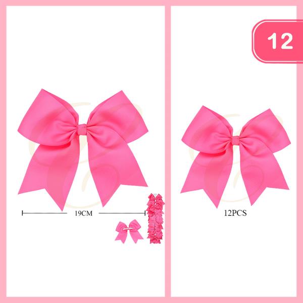 RIBBON HAIR BOW (12 UNITS)