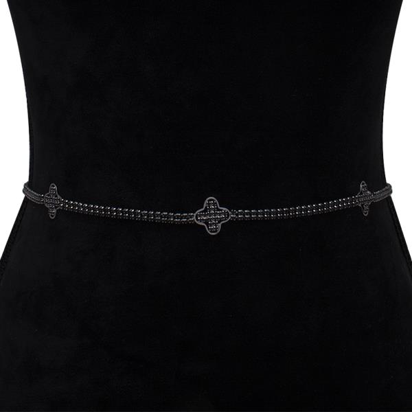 RHINESTONE FASHION HOOK BELT