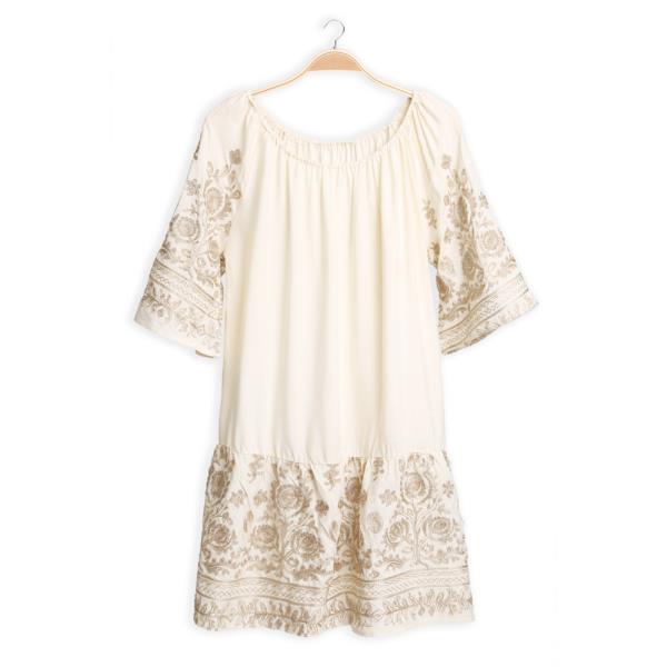 FLORAL EMBROIDERED DRESS