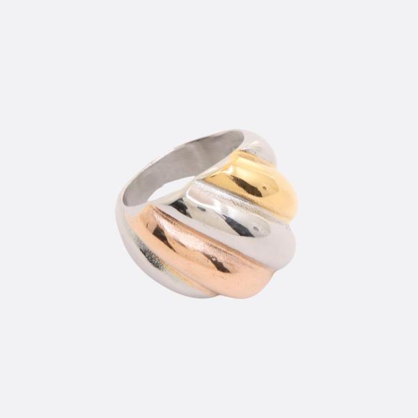 3 TONE METAL RING
