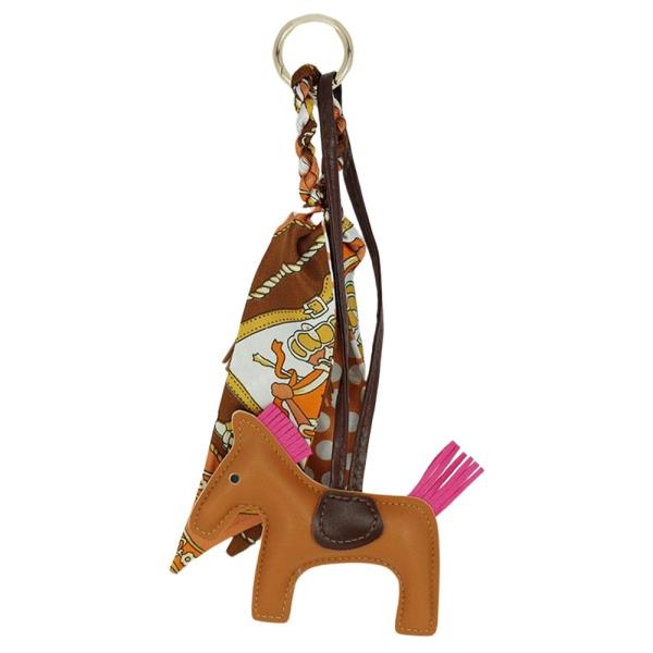 HORSE SCARF BAG CHARM KEYCHAIN