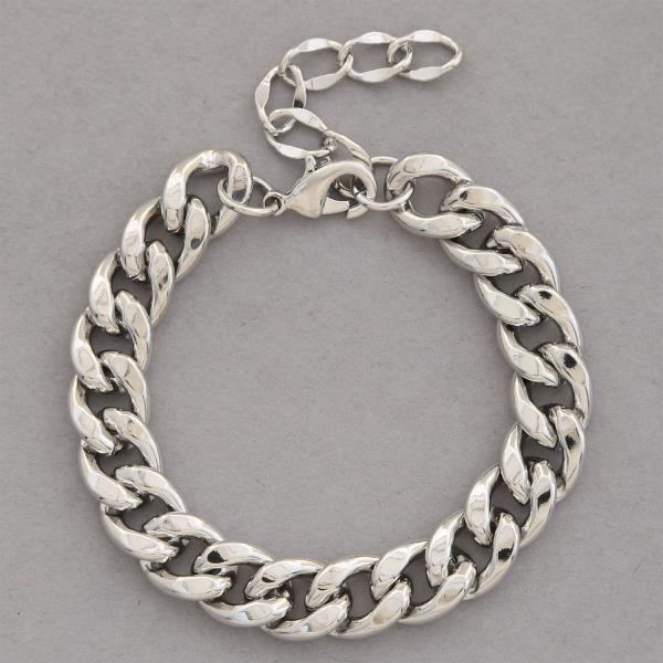 SODAJO CURB LINK GOLD DIPPED BRACELET