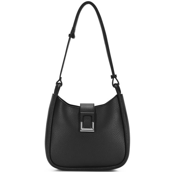 SMOOTH TEXTURED SHOULDER BAG
