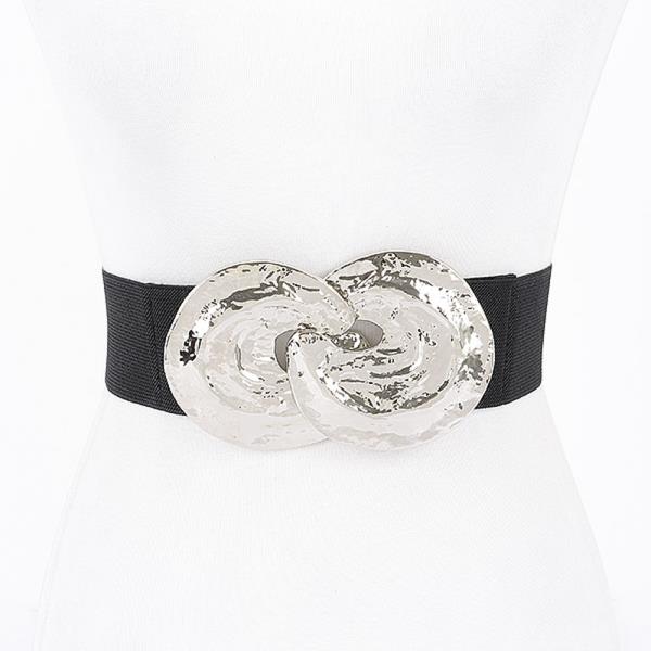 METAL BUCKLE STRETCH PLUS SIZE BELT