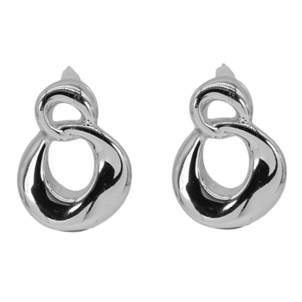 DOUBLE CIRCLE METAL EARRING