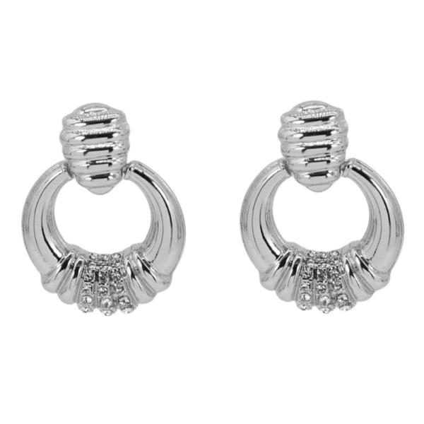ROUND METAL EARRING