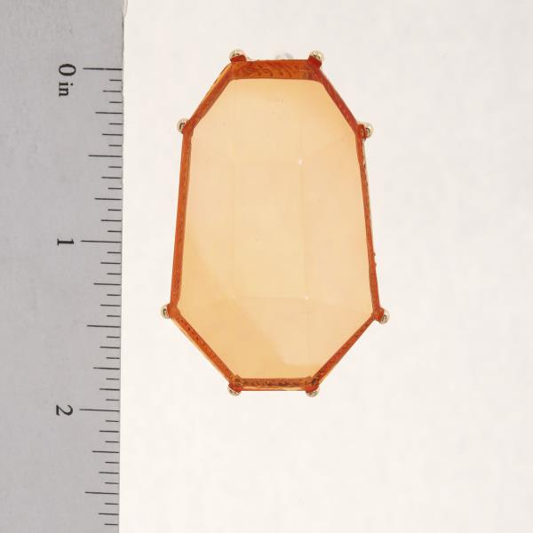 COLOR STONE GEO SHAPE EARRING