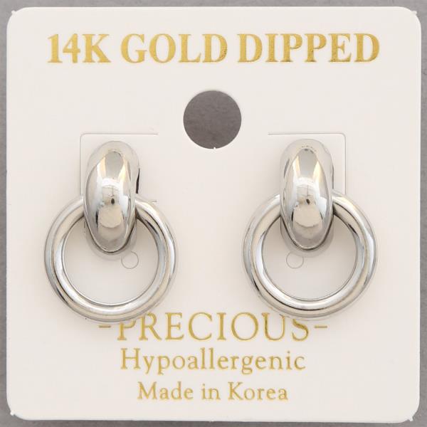 14K GOLD DIPPED EARRING