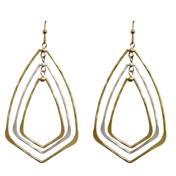 METAL DANGLE EARRING