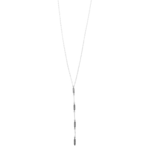 RHINESTONE STATION NECKLACE