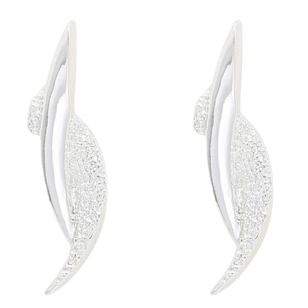 TEXTURED METAL EARRING