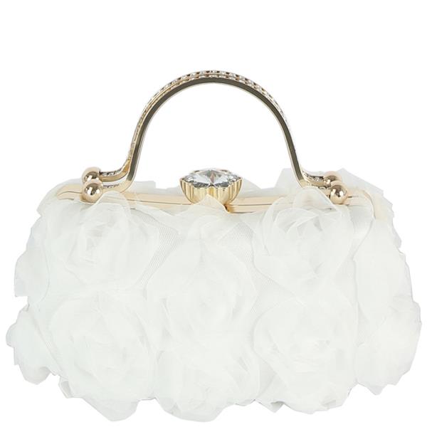 (ONLINE ONLY) FLORAL CRYSTAL HANDLE EVENING CROSSBODY BAG