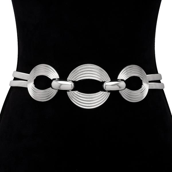 ROUND FASHION METAL ELASTIC BELT