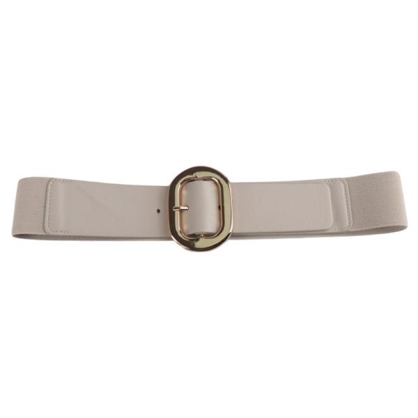 METAL OVAL BUCKLE ELASTIC BELT