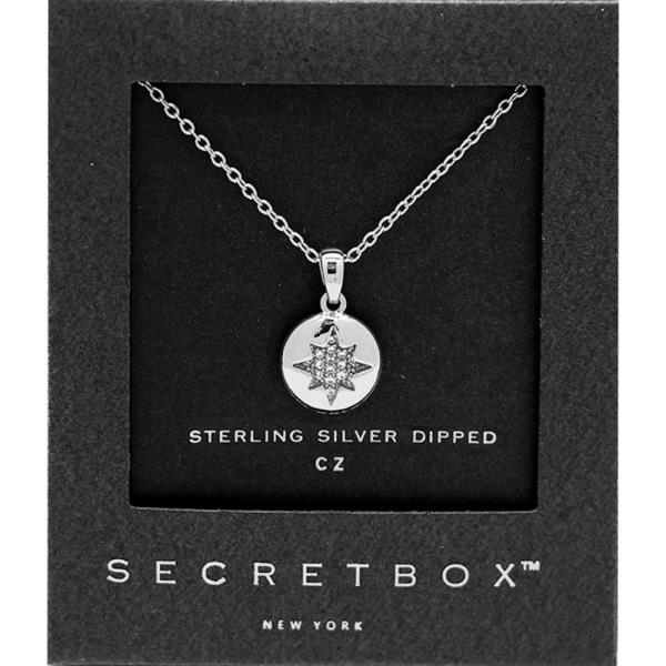 GOLD DIPPED CZ FOSSIL NECKLACE