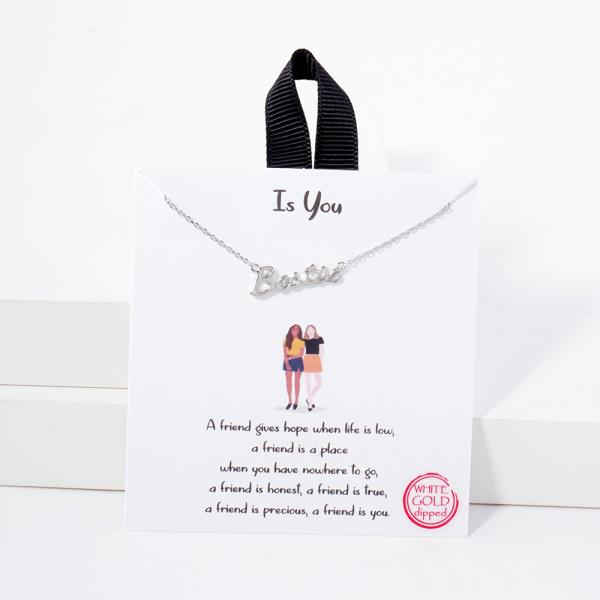 18K GOLD RHODIUM IS YOU NECKLACE