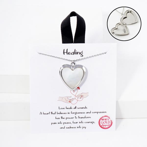 18K GOLD RHODIUM HEALING NECKLACE