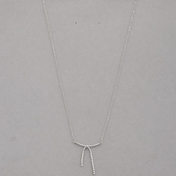 SODAJO CZ PENDANT GOLD DIPPED NECKLACE