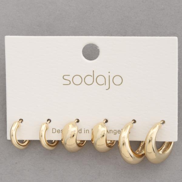 SODAJO MULTI HOOP EARRING SET