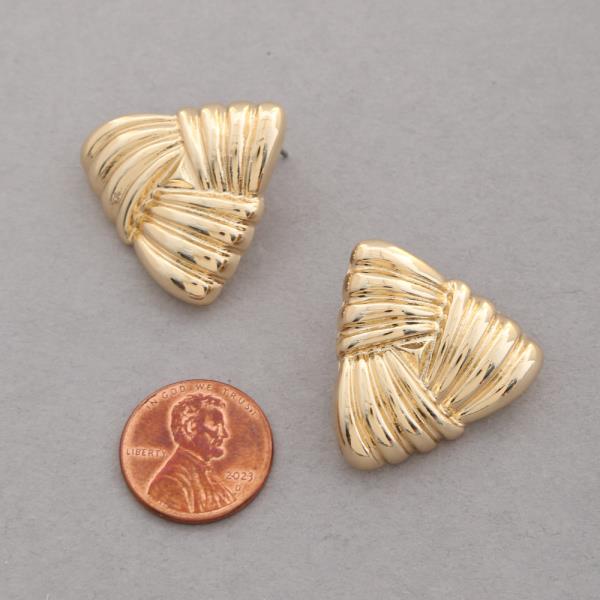 SODAJO METAL TRIANGLE POST EARRING