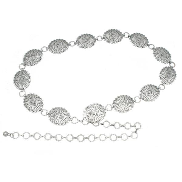 WESTERN STYLE METAL CHAIN BELT