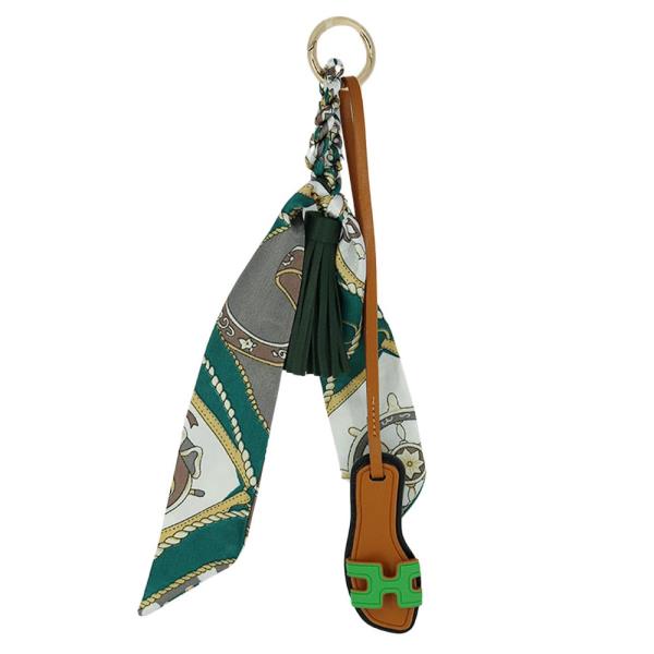SANDAL RIBBON PU LEATHER TASSEL BAG CHARM