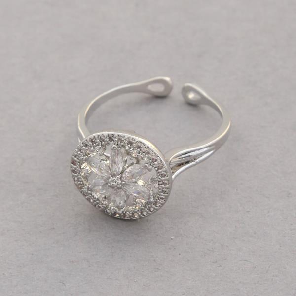 SODAJO CZ ROUND ADJUSTABLE GOLD DIPPED EARRING
