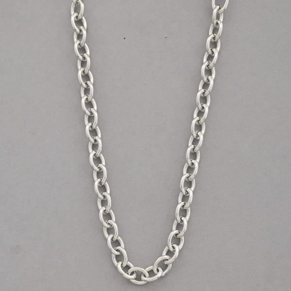 SODAJO CIRCLE LINK GOLD DIPPED NECKLACE