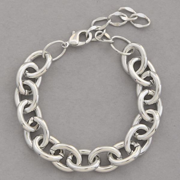 SODAJO CIRCLE LINK GOLD DIPPED BRACELET