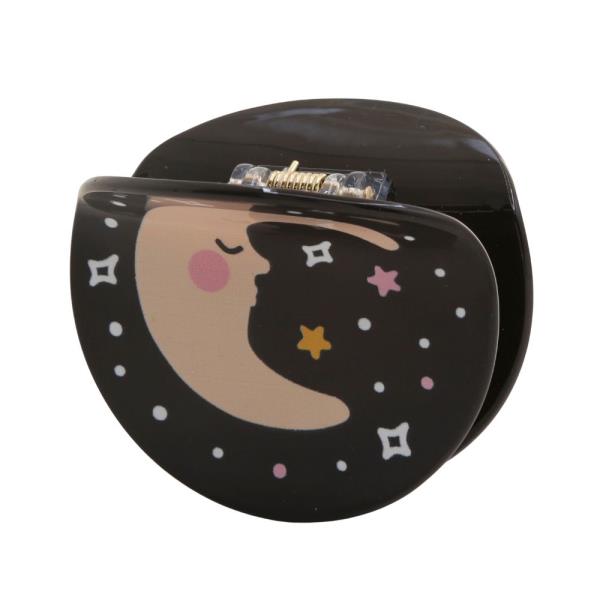 ROUND MOON CLAW HAIR CLIP