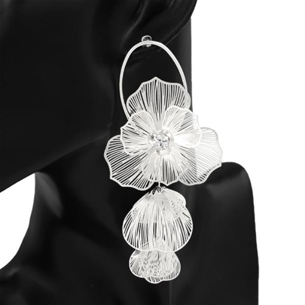 FLOWER PETAL DANGLE EARRING