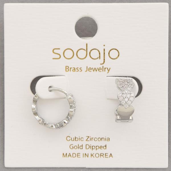 SODAJO HEART MINI HOOP EARRING