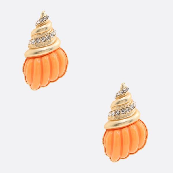 SEASHELL RHINESTONE EARRING